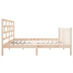 vidaXL Cadre de lit sans matelas bois massif 140x190 cm