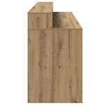 vidaXL Bureau avec lumières LED chêne artisanal bois d'ingénierie