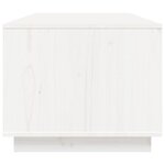vidaXL Table basse Blanc 100x50x41 cm Bois massif de pin
