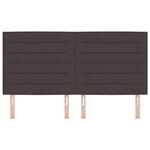 vidaXL Tête de lit Design Lignes Marron Foncé 180 cm Tissu
