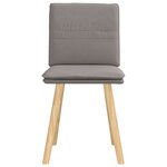 vidaXL Chaises à manger lot de 2 taupe tissu