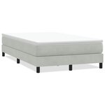 vidaXL Sommier à lattes de lit sans matelas gris clair 120x210 cm
