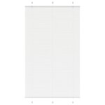 vidaXL Store plissé blanc 115x200cm largeur du tissu 114 4cm polyester
