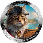 Pièce de monnaie en Argent 1000 Francs g 31.1 (1 oz) Millésime 2025 AI-Nimals PIRATE CAT AI-NIMALS