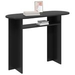 vidaXL Table console Chêne noir 100 x 39 5 x 75 cm Bois d'ingénierie