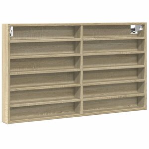 vidaXL Armoire à vitrine chêne sonoma 100x8 5x58 cm bois d'ingénierie