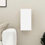 vidaXL Meuble TV Blanc et chêne sonoma 30 5x30x60 cm Bois d’ingénierie