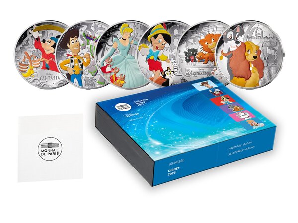 Les classiques d'animation Disney  Coffret complet 10€ Argent