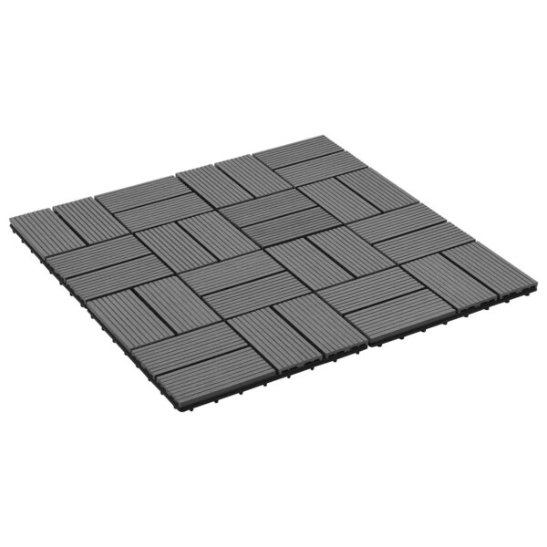 vidaXL Carreau de terrasse 22 Pièces Gris 30 x 30 cm WPC