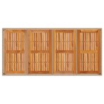 vidaXL Ensemble salle à manger jardin 7 pièces avec coussins Beige Poly Rotin