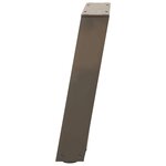 vidaXL Pieds de table basse en U 2 pièces Acier naturel 28 x (42-43) cm Acier