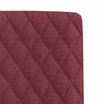 vidaXL Chaises à manger lot de 2 rouge bordeaux tissu