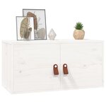 vidaXL Armoire murale blanc 60x30x30 cm Bois de pin massif