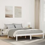 vidaXL Cadre de lit extra long sans matelas 140x210 cm bois massif