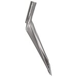 vidaXL Tête de pelle 4 Pièces Argent 45 x 38 cm Aluminium