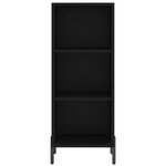 vidaXL Buffet noir 34 5x32 5x90 cm bois d'ingénierie