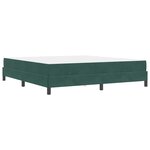 vidaXL Lit à ressorts avec matelas Vert foncé 180 x 200 cm tissu