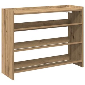 vidaXL Étagère à chaussures chêne artisanal 80x25x62cm bois ingénierie