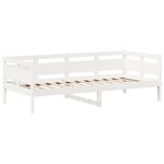 vidaXL Lit de jour avec toit blanc 90x190 cm bois de pin massif