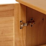 vidaXL Cabinet de salle de bain VIGO marron miel 67 5 x 34 x 110 cm