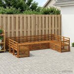 vidaXL Ensemble de canapés d'extérieur 7 pc Naturel