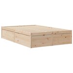 vidaXL Lit avec matelas 120x200 cm bois massif de pin