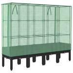 vidaXL Jardinière surélevée avec housse aspect rotin 160x40x140 cm