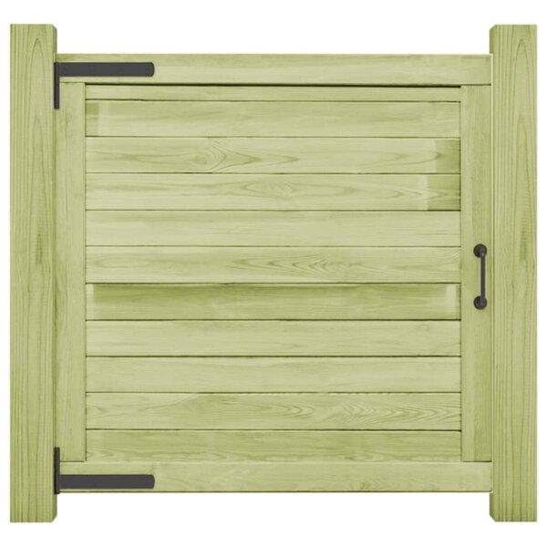 vidaXL Portail de jardin Bois de pin imprégné 100x100 cm