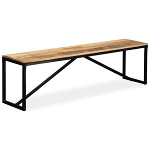 vidaXL Banc Bois de manguier massif 160x35x45 cm