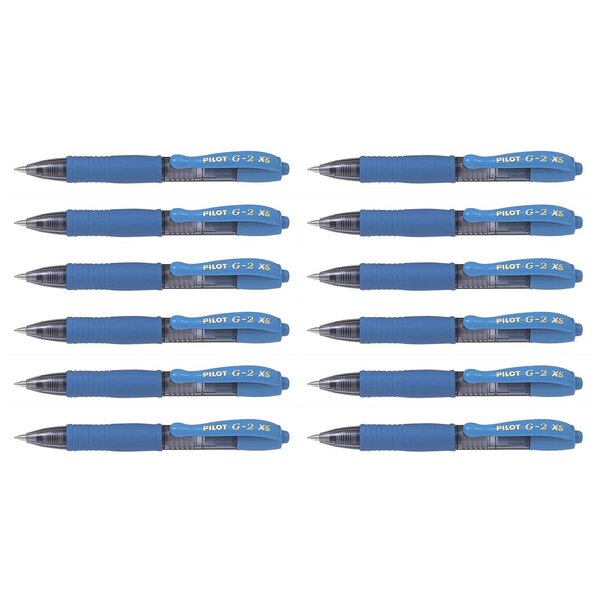 Mini Stylo roller Encre gel G2 XS7 PIXIE Tracé 0 4 mm (Bille 0 7mm) Turquoise x 12 PILOT