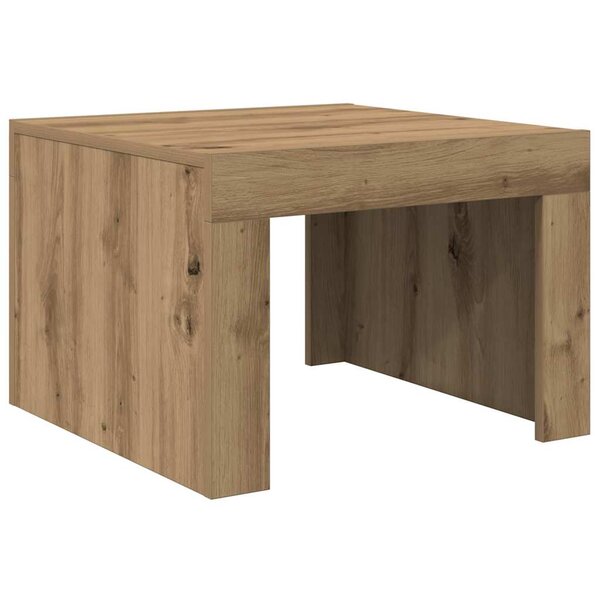 vidaXL Table basse Chêne artisanal 50 x 50 x 35 cm Bois d'ingénierie