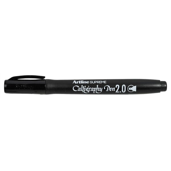 Marqueur Supreme Calligraphy Pen pointe 2 mm coloris noir ARTLINE