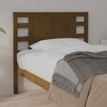 vidaXL Tête de lit Marron miel 96x4x100 cm Bois massif de pin