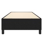 vidaXL Cadre de lit Noir 90x190 cm Tissu