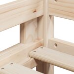 vidaXL Lit superposé sans matelas 90x200 cm bois de pin massif