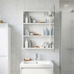 vidaXL Armoire Miroir de Salle de Bain Blanc 50 x 14 5 x 70 cm