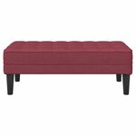 vidaXL banc Rouge bordeaux 113 x 57 x 39 cm tissu