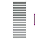 vidaXL Store zèbre gris foncé largeur du tissu 75 9 cm polyester