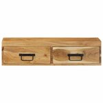 VidaXL Meuble TV mural 80x30x19 cm bois massif d'acacia