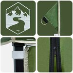 vidaXL Tente à auvent pop-up Vert 200 x 200 cm tissu