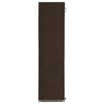vidaXL Armoire avec compartiments et barres Marron 150x45x175 cm Tissu