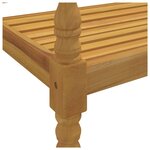 vidaXL Banc Batavia 150 cm Bois massif de teck