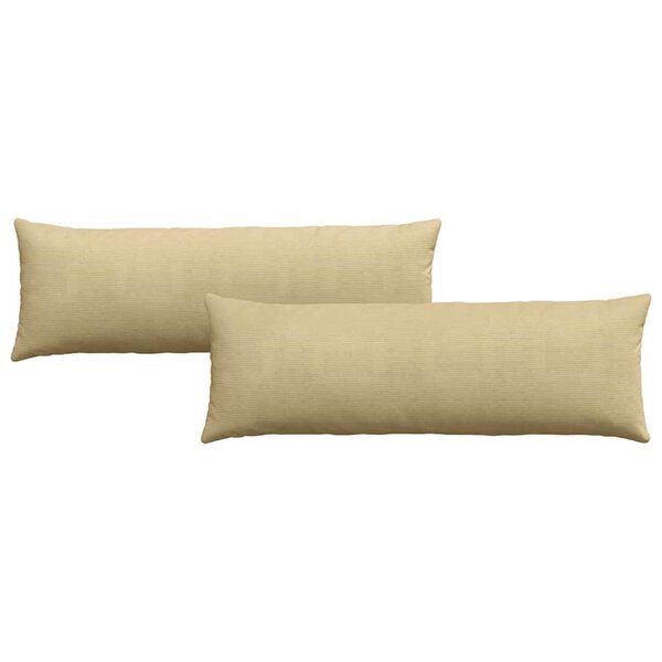 vidaXL Coussins de canapé 2 Pièces Vert gris 120 x 40 cm