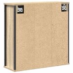 vidaXL Meuble murale de salle de bain miroir chêne sonoma 50x21x60 cm