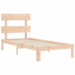 vidaXL Cadre de lit sans matelas bois de pin massif