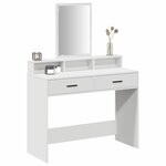 vidaXL Table de Toilette Blanc 100 x 41 x 140 cm Bois d'ingénierie