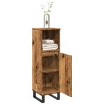 vidaXL Armoire de salle de bain vieux bois 30x30x100cm bois ingénierie