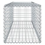 vidaXL Panier gabion avec couvercle 200x50x50 cm fer galvanisé