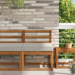 vidaXL Coussin de canapé d'extérieur Gris 60 x 60 x 8 cm Polyester