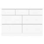 vidaXL Commode ALTA blanc 112x35x73 cm bois massif de pin